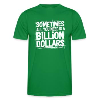 Billion Dollars - Men's Functional T-Shirt - kelly green - Front - AI Model Male 178 dark (178cm)