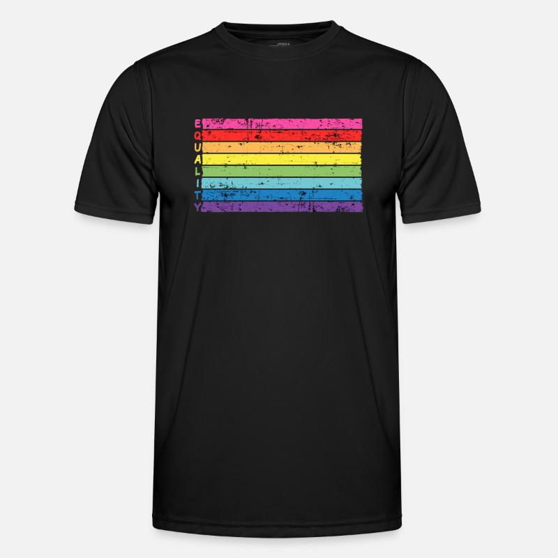 Rainbow equalitiy for acceptance & tolerance lgbt Men's Functional T-Shirt