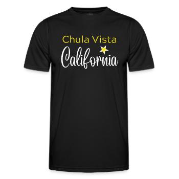 Chula Vista California - T-shirt sport Homme - noir - Devant - AI Model Male 178 dark (178cm)