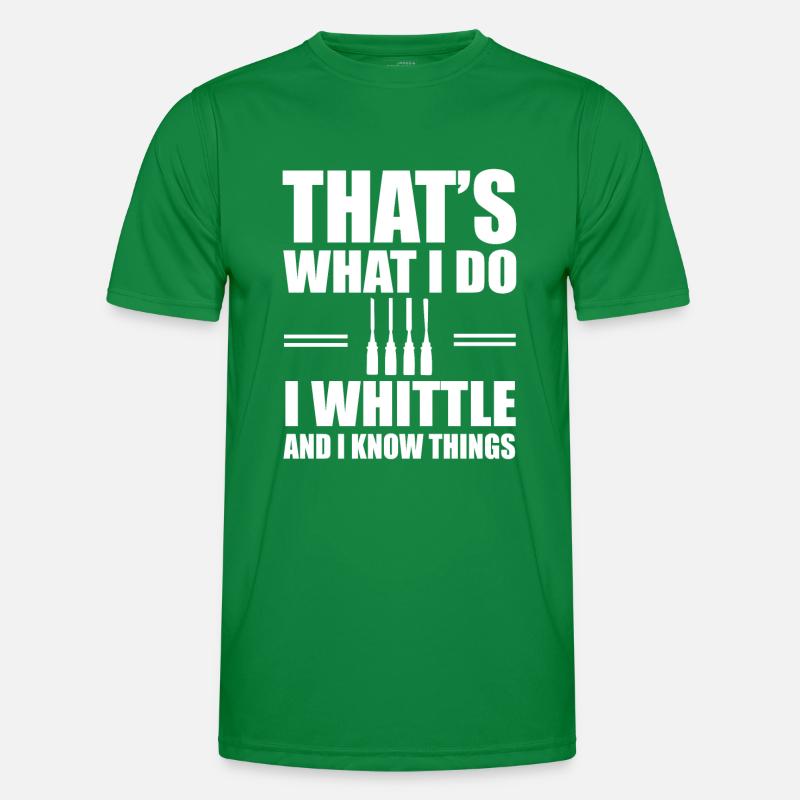 Schnitzen Männer Funktions-T-Shirt