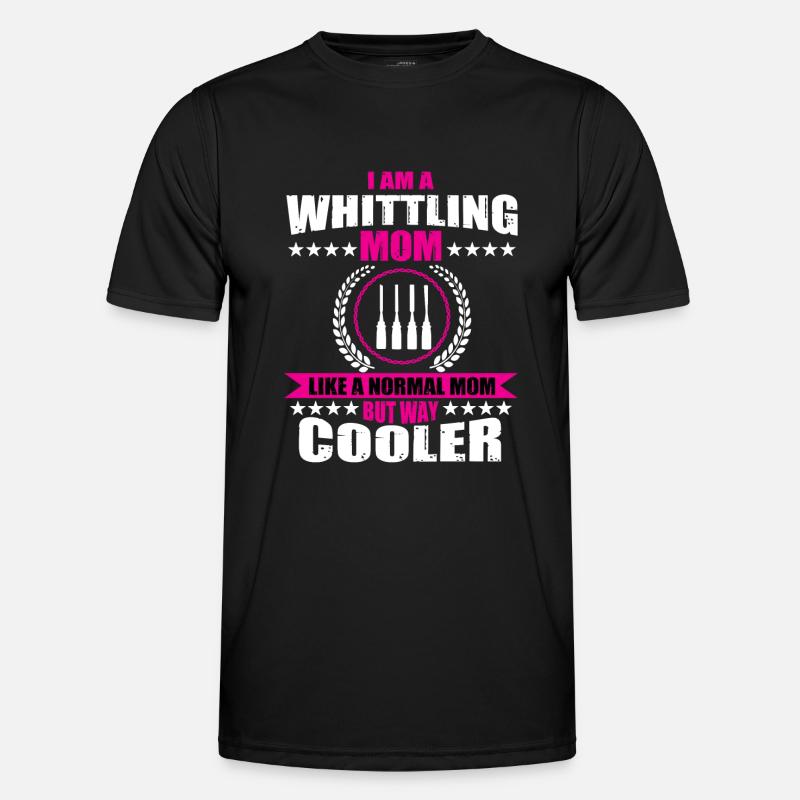 Schnitzende Mutter - Männer Funktions-T-Shirt - Schwarz