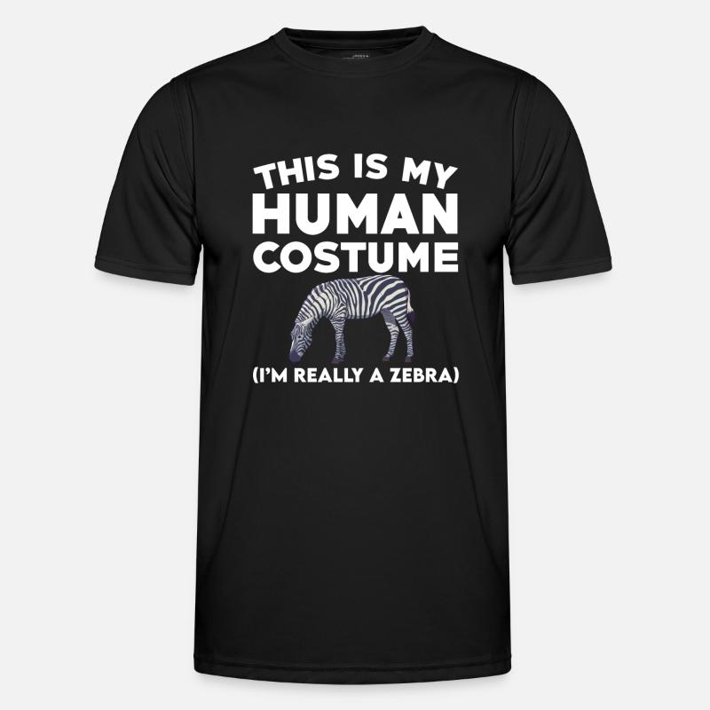 Zebra Saying - Men's Functional T-Shirt - black