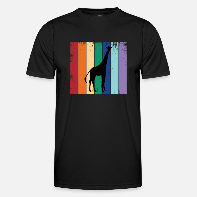 Große Retro Männer Funktions-T-Shirt