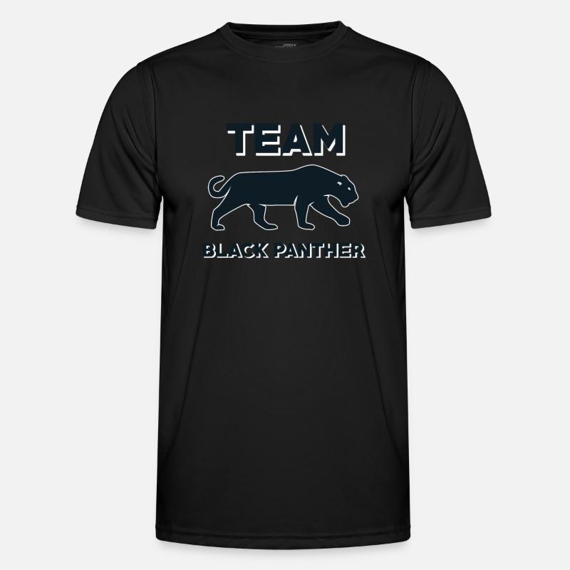Team Schwarzer Panther - Männer Funktions-T-Shirt - Schwarz