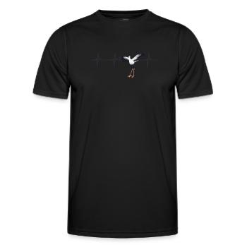 Secrétaire Vogelherzschlag - T-shirt sport Homme - noir - Devant - AI Model Male 178 dark (178cm)