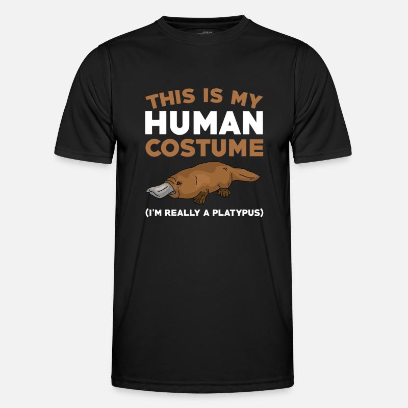 Platypus Halloween Gift - Men's Functional T-Shirt - black
