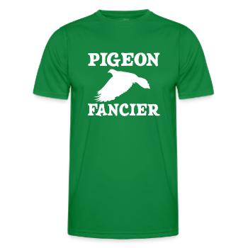 Pigeon breeder - Men's Functional T-Shirt - kelly green - Front - AI Model Male 178 dark (178cm)