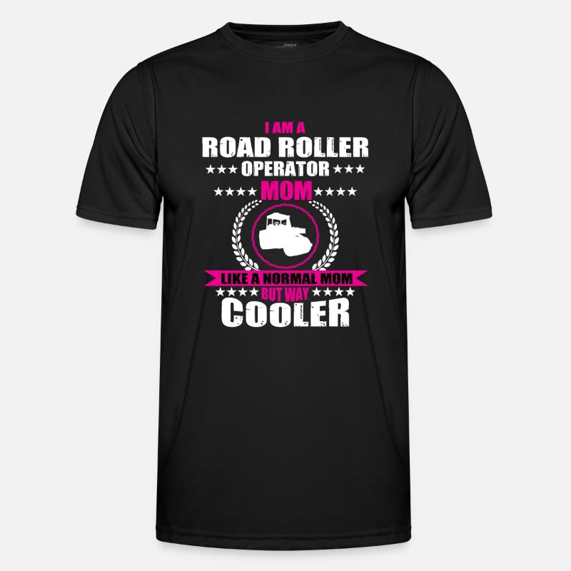 Rollers Mama Road Construction - Men's Functional T-Shirt - black
