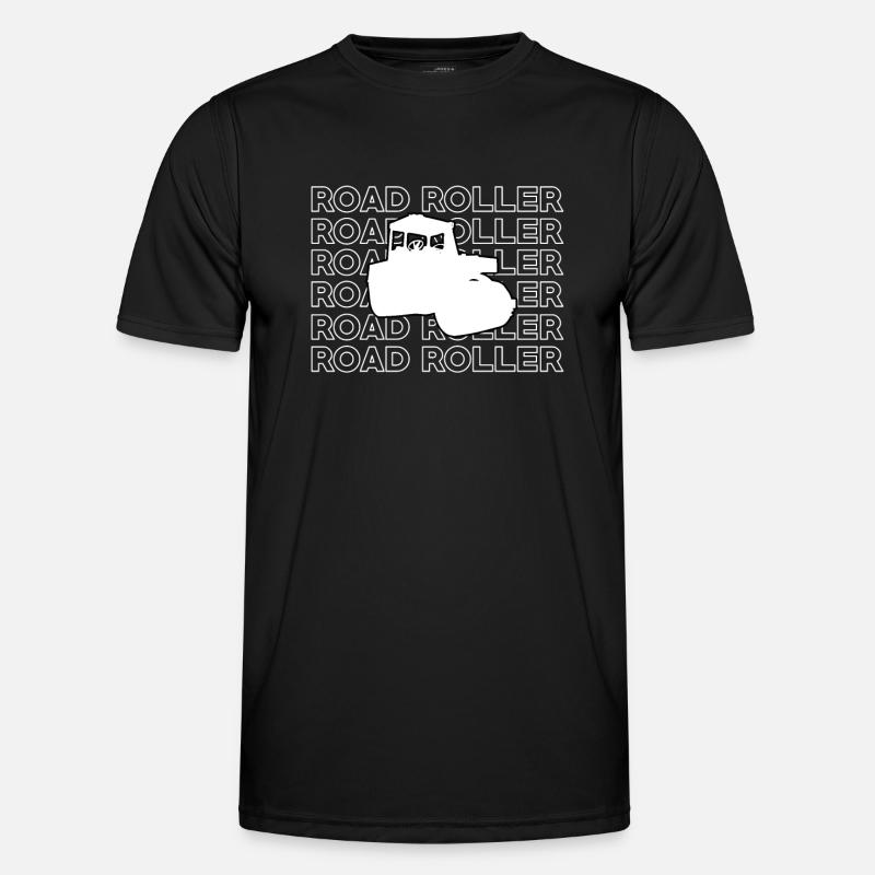 Great roller road construction - Men's Functional T-Shirt - black