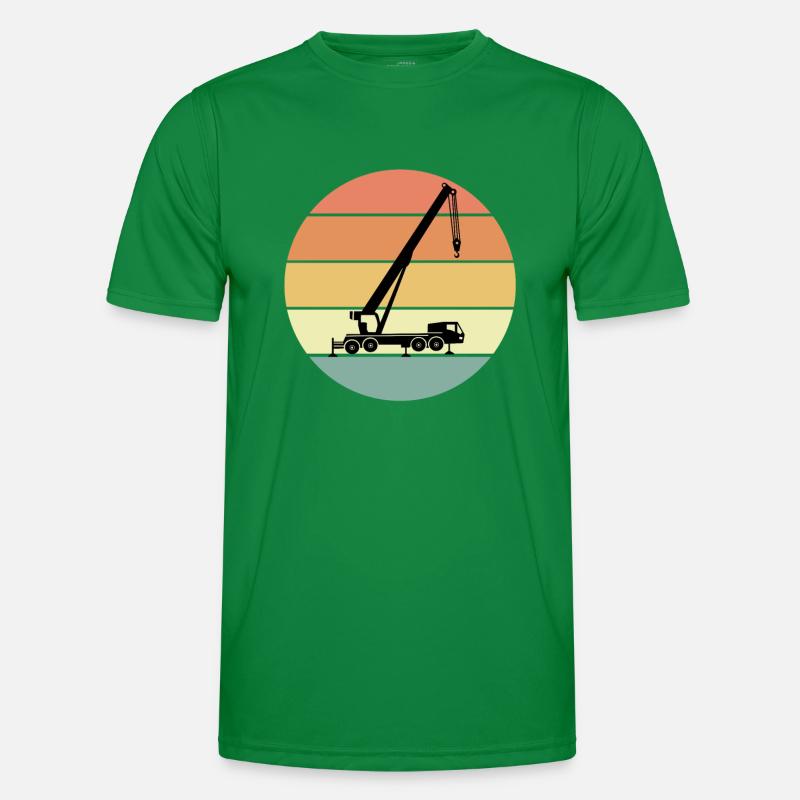Mobile crane Men's Functional T-Shirt