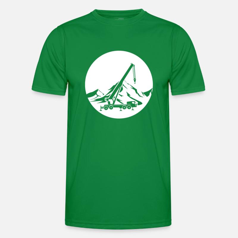 Mobile crane Men's Functional T-Shirt