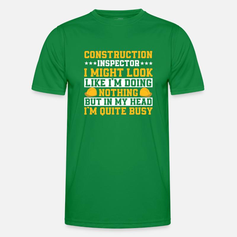 Building inspector Spruch Men's Functional T-Shirt