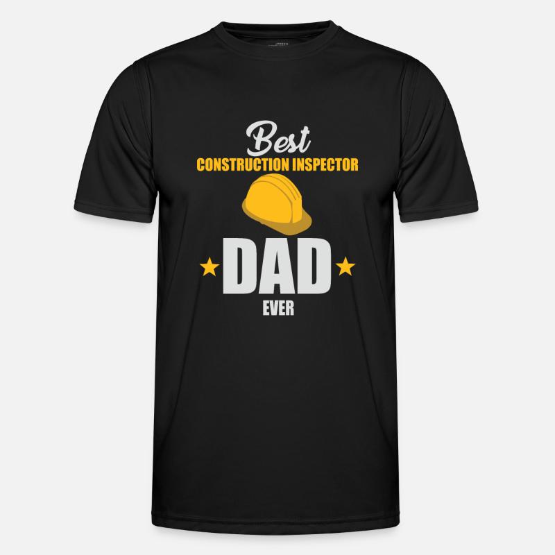 Building Inspector Papa - Men's Functional T-Shirt - black