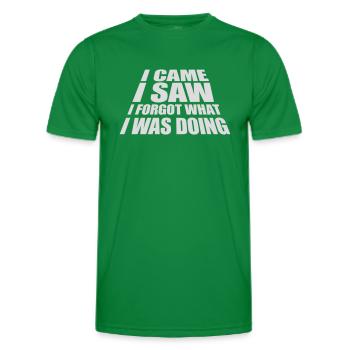 I came saw forget - Men's Functional T-Shirt - kelly green - Front - AI Model Male 178 dark (178cm)