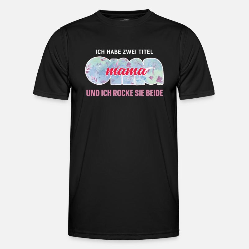 Oma & Mama - Muttertag Männer Funktions-T-Shirt