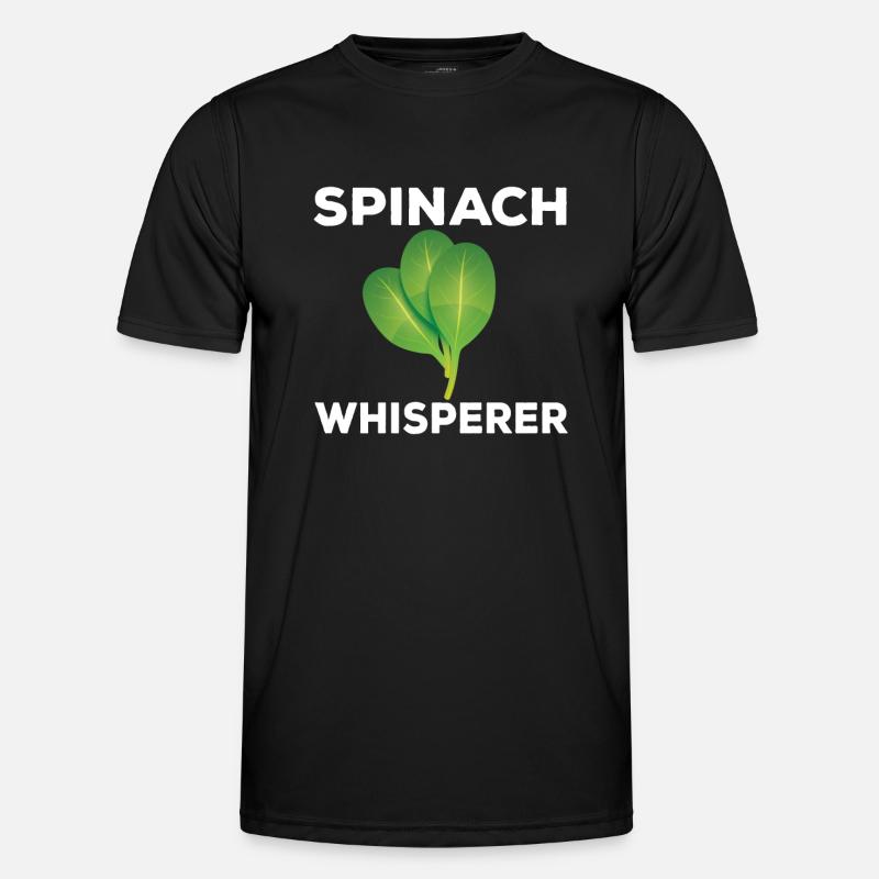 Spinatflüsterer - Männer Funktions-T-Shirt - Schwarz