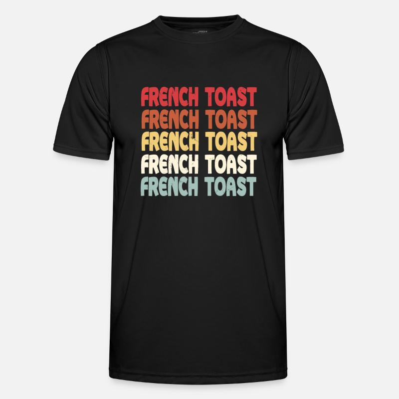 French Toast lettering - Men's Functional T-Shirt - black