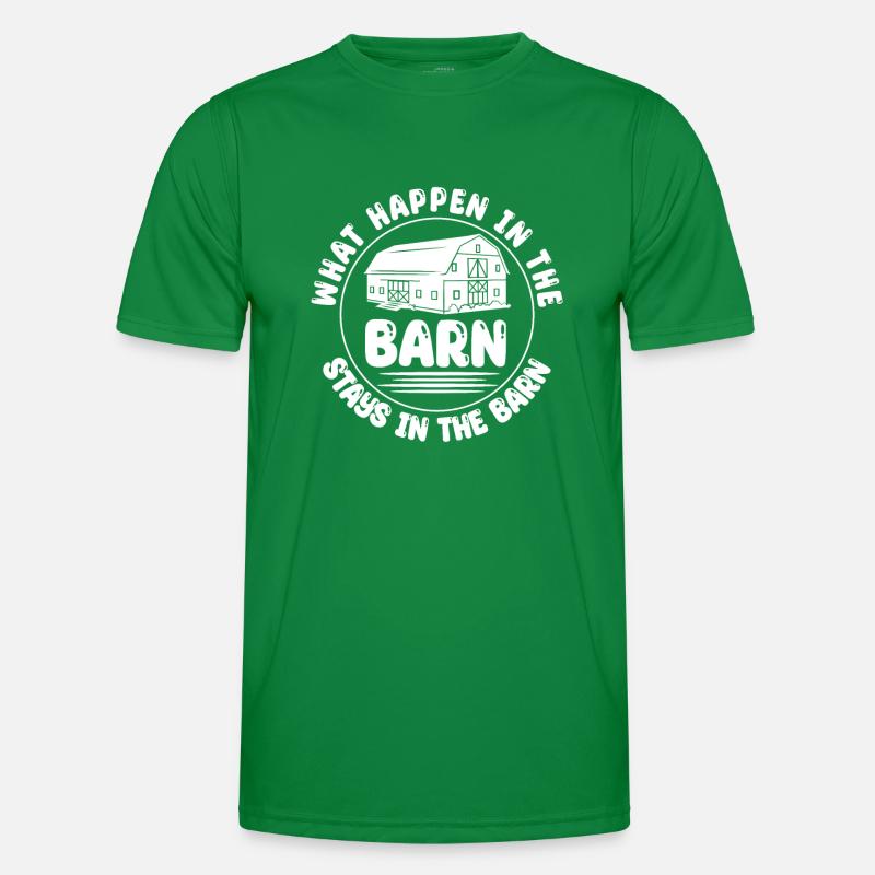 Funny Barn Owner Design Men's Functional T-Shirt