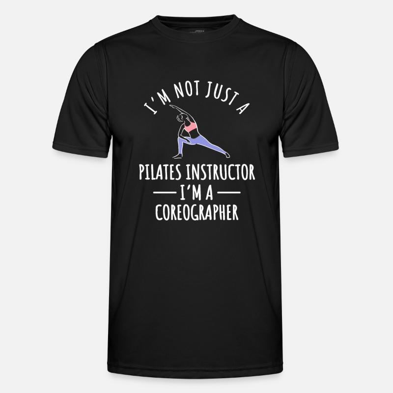 Pilates Trainer - Männer Funktions-T-Shirt - Schwarz