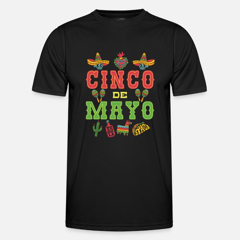 Cinco De Mayo - Männer Funktions-T-Shirt - Schwarz