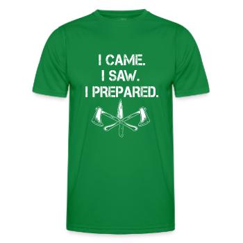 Cadeau de préparation drôle - T-shirt sport Homme - vert - Devant - AI Model Male 178 dark (178cm)