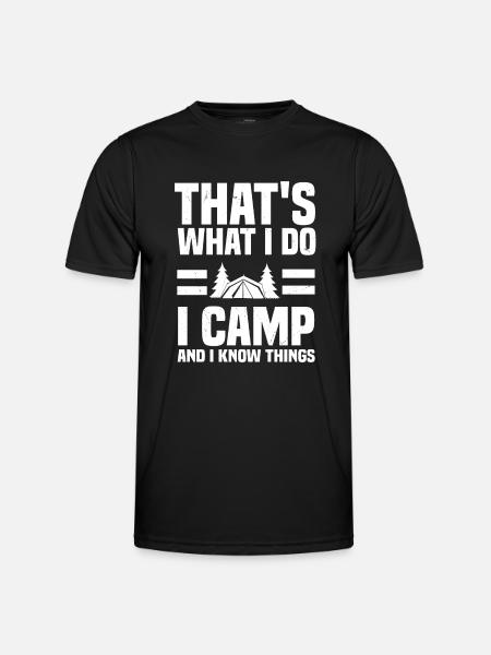 Camping - Men's Functional T-Shirt - black