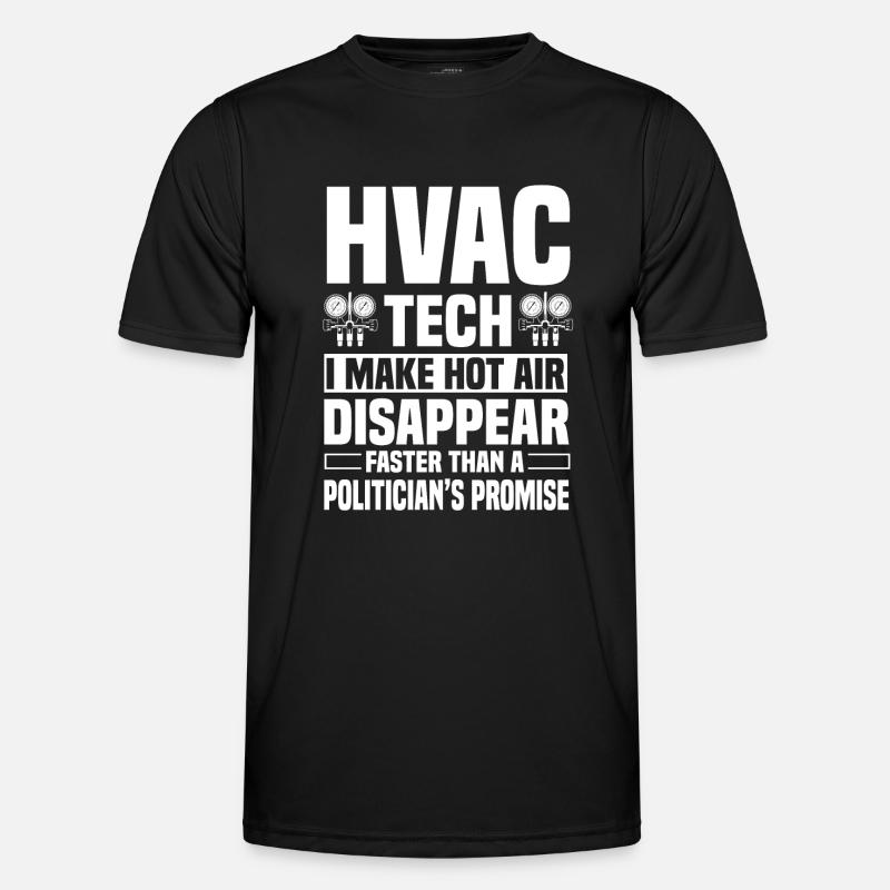 Funny Hlk Technician T-shirt - Men's Functional T-Shirt - black