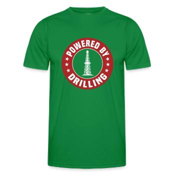 Angetrieben Durch Bohren - Männer Funktions-T-Shirt - Kelly Green - Vorne - AI Model Male 178 dark (178cm)