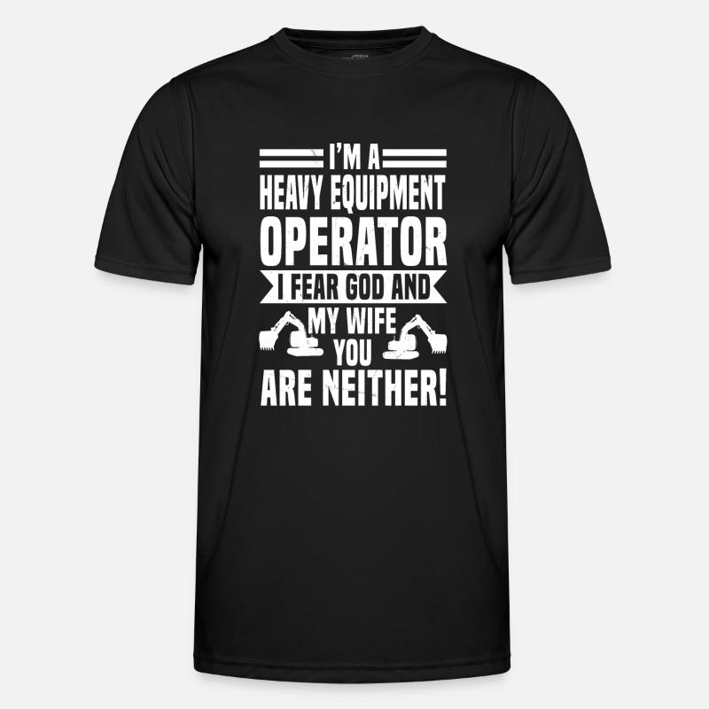 Heavy machine operators - Men's Functional T-Shirt - black
