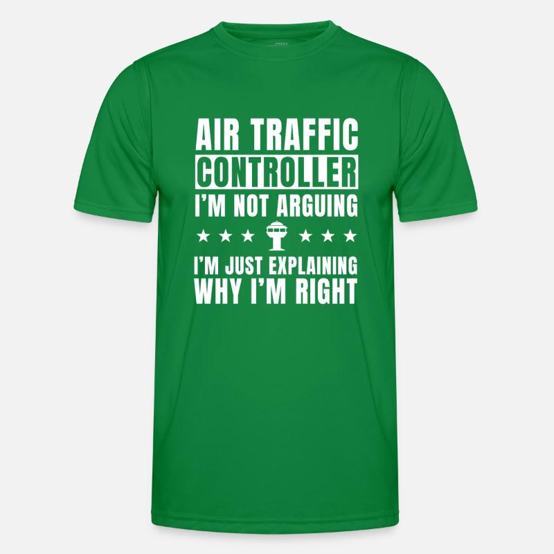 Funny air traffic controller saying Men's Functional T-Shirt