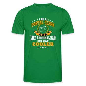 Lustiger Postbeamter Papa - Männer Funktions-T-Shirt - Kelly Green - Vorne - AI Model Male 178 dark (178cm)