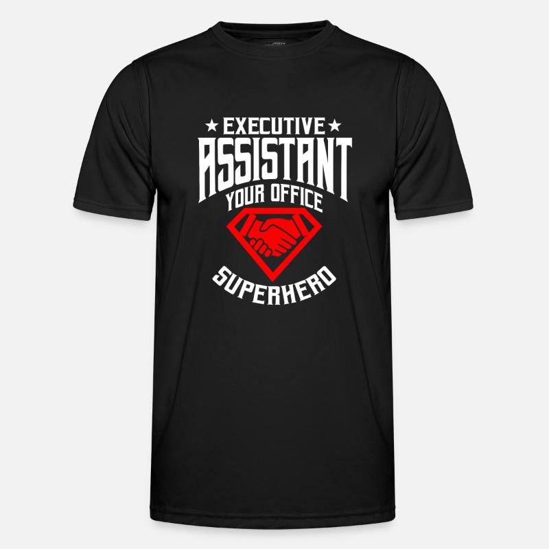 Vorstandsassistent - Männer Funktions-T-Shirt - Schwarz