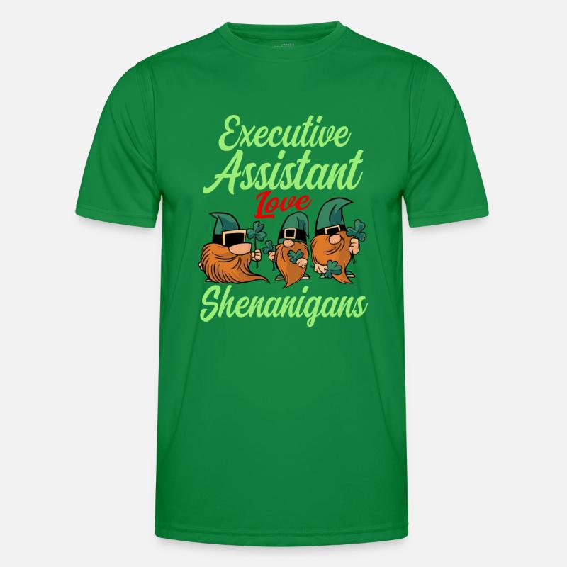 Vorstandsassistentin St. Patrick's Day Männer Funktions-T-Shirt