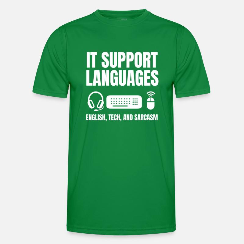 Sarkastisches IT Support Outfit Männer Funktions-T-Shirt