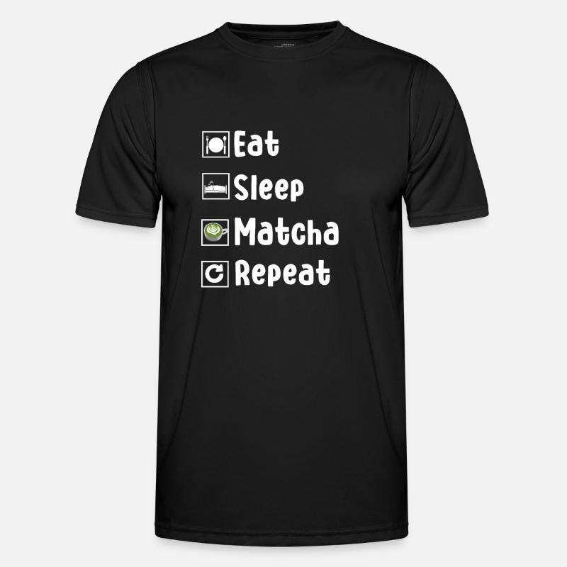 Funny Matcha Lover Gift - Men's Functional T-Shirt - black
