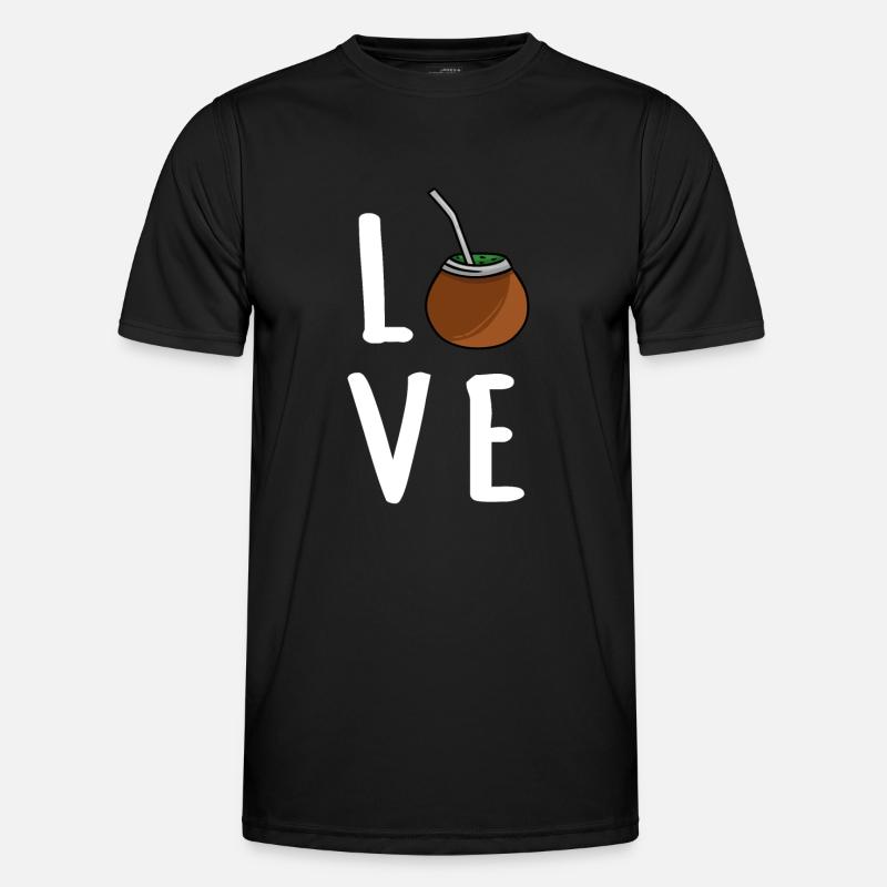 Yerba Mate Tee - Männer Funktions-T-Shirt - Schwarz