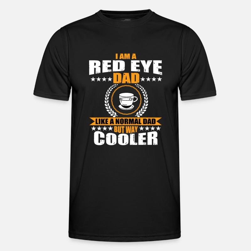 Red Eye Coffee Daddy - Men's Functional T-Shirt - black
