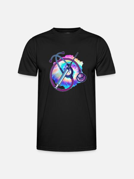 Soins infirmiers autorisés - T-shirt sport Homme - noir