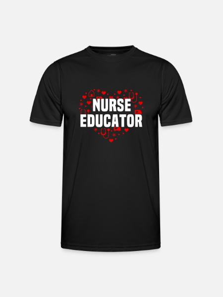 Infirmière instructrice - T-shirt sport Homme - noir