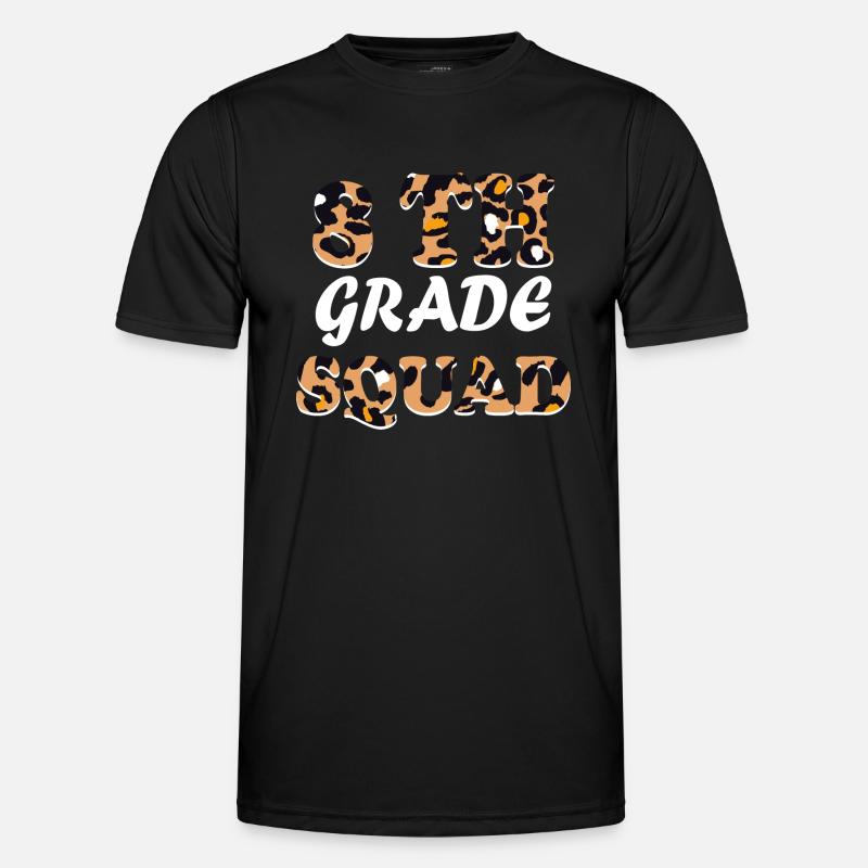 Leopard Lehrergeschenke der 8. Klasse - Männer Funktions-T-Shirt - Schwarz