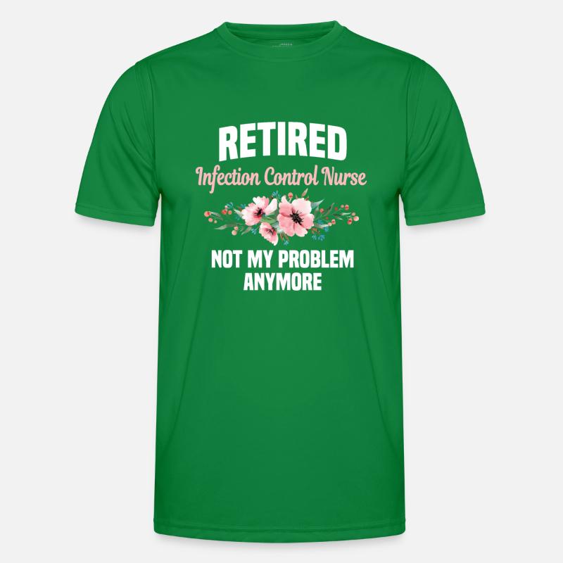 Pensionierte Hygiene Krankenschwester Männer Funktions-T-Shirt
