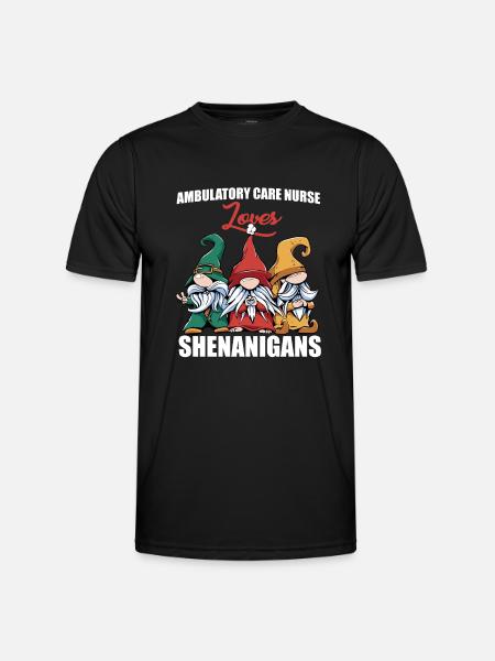 Infirmière ambulatoire de la Saint-Patrick - T-shirt sport Homme - noir