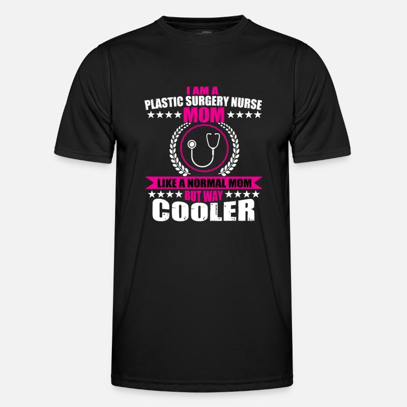 Plastic Surgery Nurse Mom - Men's Functional T-Shirt - black