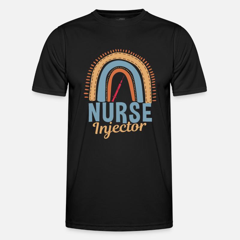 Ästhetikschwester Regenbogen - Männer Funktions-T-Shirt - Schwarz