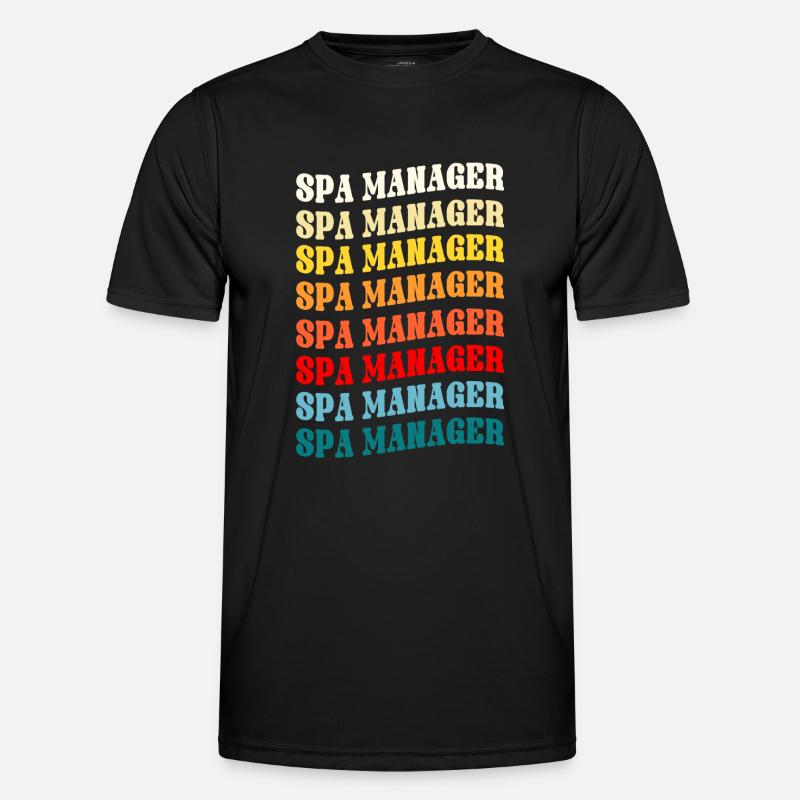 Spa-manager - Funktionsshirt til herrer - sort