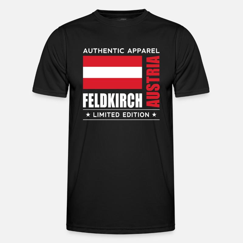 Feldkirch - Männer Funktions-T-Shirt - Schwarz