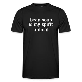 Bohnensuppe Ist Mein Geistestier - Männer Funktions-T-Shirt - Schwarz - Vorne - AI Model Male 178 dark (178cm)