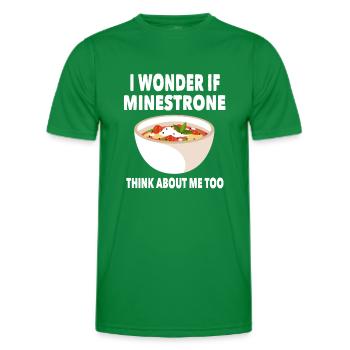 simpleFunny Minestrone T-shirt en tissu - T-shirt sport Homme - vert - Devant - AI Model Male 178 dark (178cm)