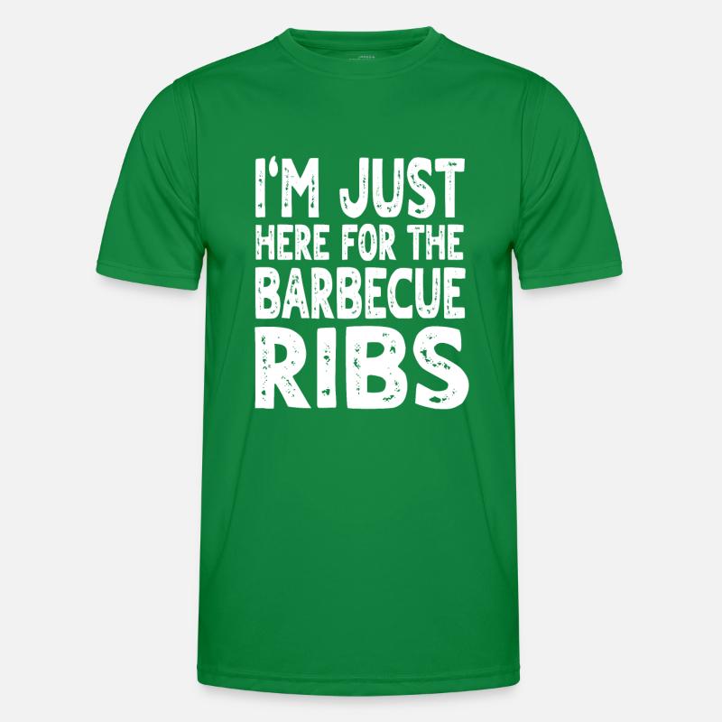 Lustiger Barbecue Rippchen Spruch Männer Funktions-T-Shirt