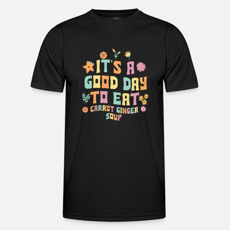 Karotten-Ingwer-Suppe Geschenkidee - Männer Funktions-T-Shirt - Schwarz